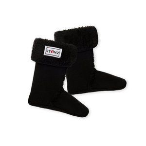 Kid's Stonz Rain Boot fleece Liners in Black